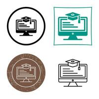 Online Learning Vector Icon