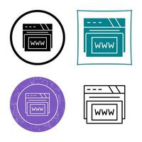 Www Vector Icon