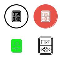 Fire Button Vector Icon