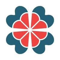 Clover Vector Glyph Two Color Icon For Personal And Commercial Use.