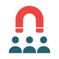 Influencing Skills Vector Glyph Two Color Icon For Personal And Commercial Use.
