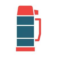 Thermos Vector Glyph Two Color Icon For Personal And Commercial Use.