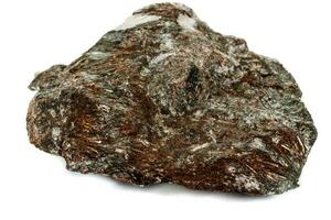 Macro mineral stone astrophyllite white background photo