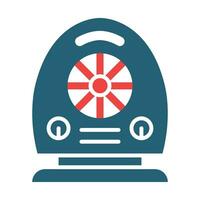 Heater Vector Glyph Two Color Icon For Personal And Commercial Use.