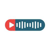 Voice Message Vector Glyph Two Color Icon For Personal And Commercial Use.
