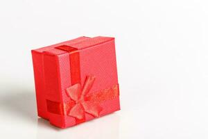 gift boxes on white background photo