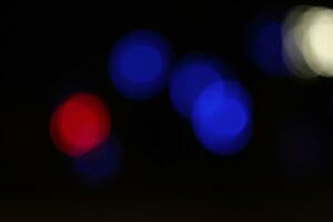 Night lights blurred rounds background photo