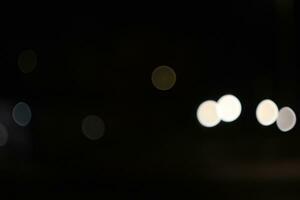 Night lights blurred rounds background photo