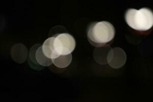Night lights blurred rounds background photo