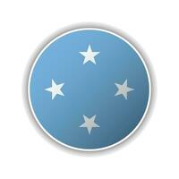 Abstract Circle Micronesia Flag Icon vector