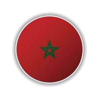 Abstract Circle Morocco Flag Icon vector