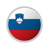 resumen circulo Eslovenia bandera icono vector