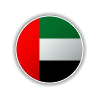 Abstract Circle United Arab Emirates Flag Icon vector