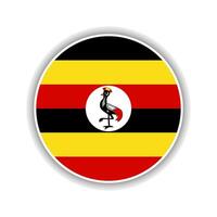 resumen circulo Uganda bandera icono vector