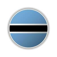 Abstract Circle Botswana Flag Icon vector