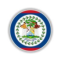 resumen circulo belice bandera icono vector