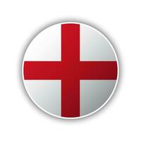 Abstract Circle England Flag Icon vector