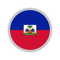 Abstract Circle Haiti Flag Icon vector