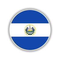 resumen circulo el el Salvador bandera icono vector