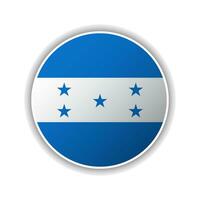 Abstract Circle Honduras Flag Icon vector