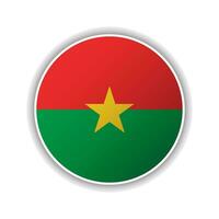 Abstract Circle Burkina Faso Flag Icon vector