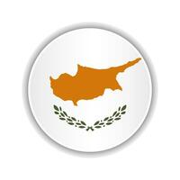 Abstract Circle Cyprus Flag Icon vector