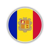 Abstract Circle Andorra Flag Icon vector