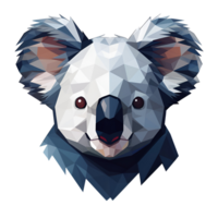 Koala Cartoon Style Illustration Artistic Style Painting Drawing No Background Perfect for Print on Demand Merchandise AI Generative png