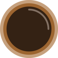 Soy sauce isolated. PNG, tansparent. Top view. png