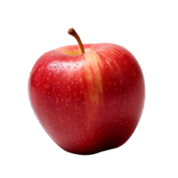 ai generiert Apfel png ein Apfel isoliert rot Apfel transparent Hintergrund