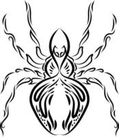 Abstract spider tattoo vector