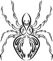 Abstract spider tattoo vector