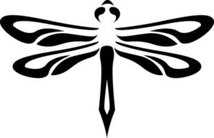 libélula tribal tatuaje vector