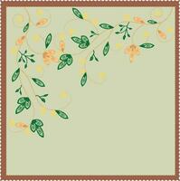 Flower background for card vector