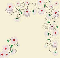 Flower background for cards vector