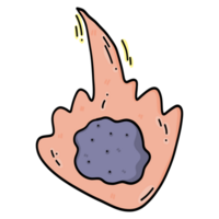 que cae meteorito, espacio clipart colección png