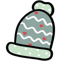 Beanie, Hand Drawn Christmas Element png