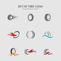 tire logo and symbol element vector