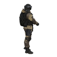 une soldat dans une militaire uniforme et casque png