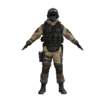 un soldado en un militar uniforme y casco png