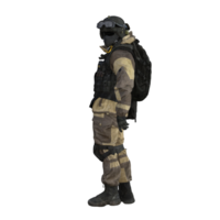 un' soldato nel un' militare uniforme e casco png