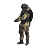 un soldado en un militar uniforme y casco png