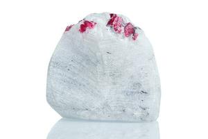 macro mineral stone Spinel on a white background photo