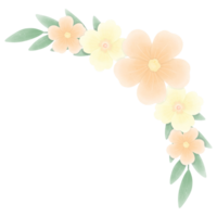 gelbe und orange Blume png