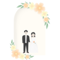 mariage carte décoration png