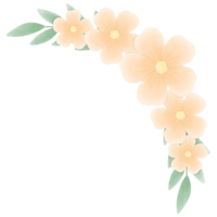 Orange fleur fleur png