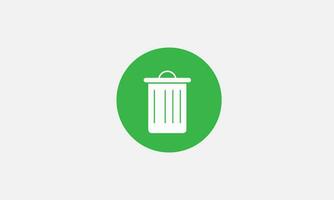 trash can, garbage icon, vector illustration, symbol of cleanliness