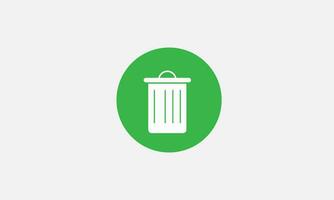 trash can, garbage icon, vector illustration, symbol of cleanliness