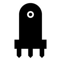 Laser level tool measure building engineering equipment device for builder construction tool icon black color vector illustration image flat style