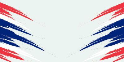 Thailand Flag Brushstroke Concept on White Background. Thailand Symbol, Template for Banner, Promotion, Design and Poster, Business, Vector illustration